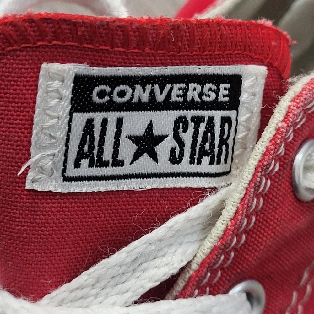 Converse Chuck Taylor All Star Red Canvas Low Top Toddler Sneakers Casual 10